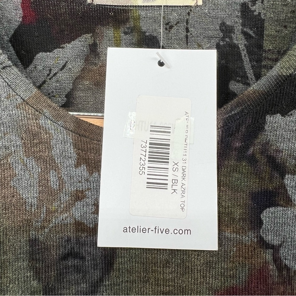 NWT Atelier 5 Asymmetrical Art Blouse Community of Artists Dark Azra Top - Picture 11 of 11
